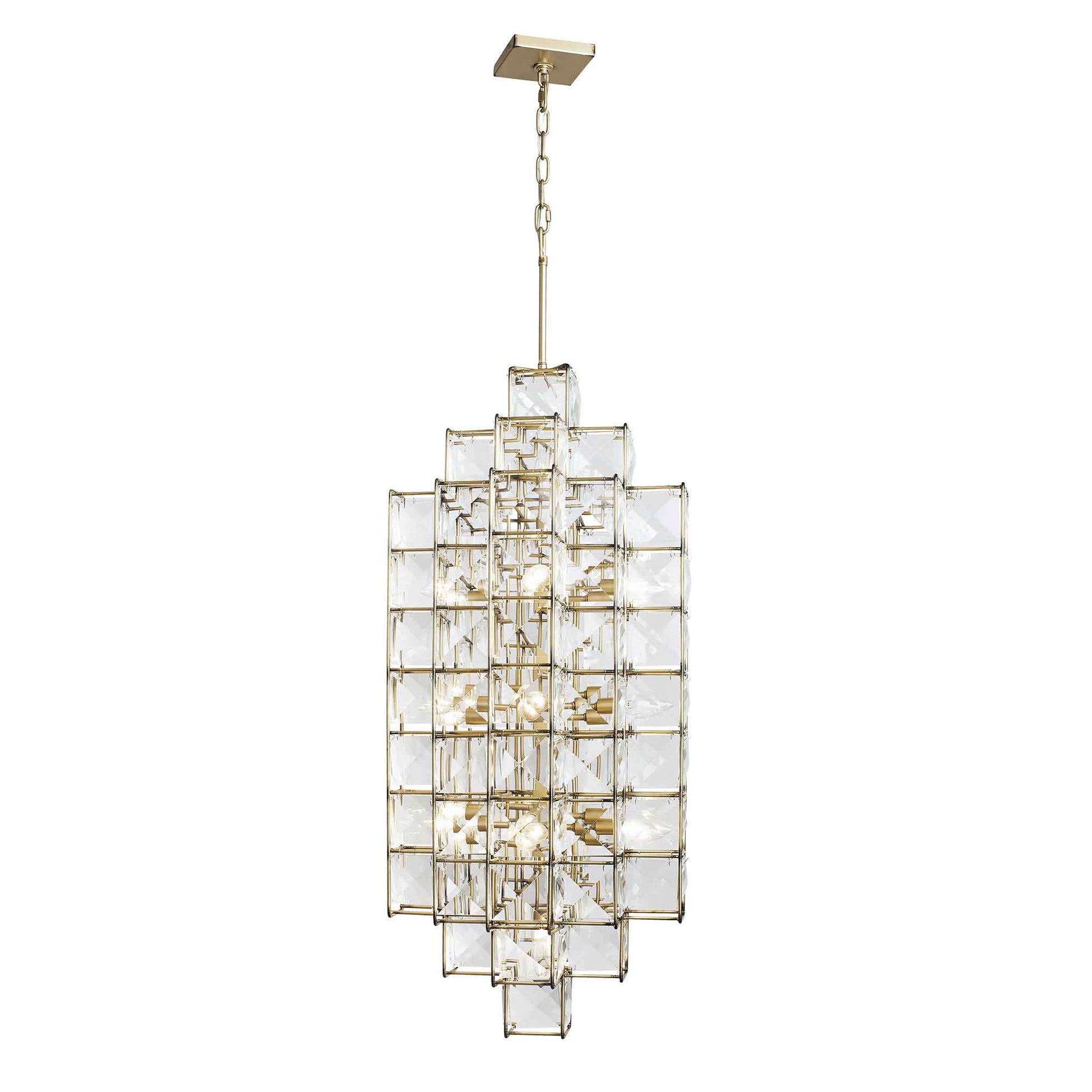 14 light 18 inch calypso gold pendant