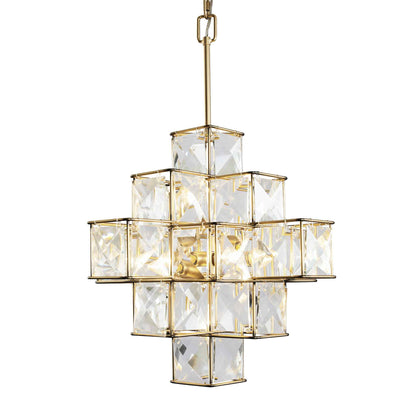 6 light 18 inch calypso gold pendant