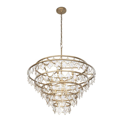 10 light 36 inch french gold chandelier