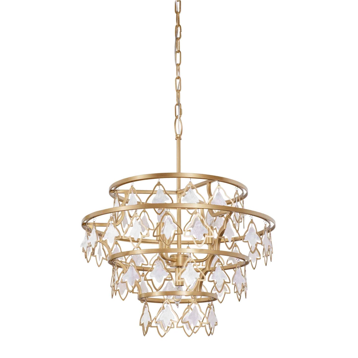 4 light 22 inch french gold chandelier