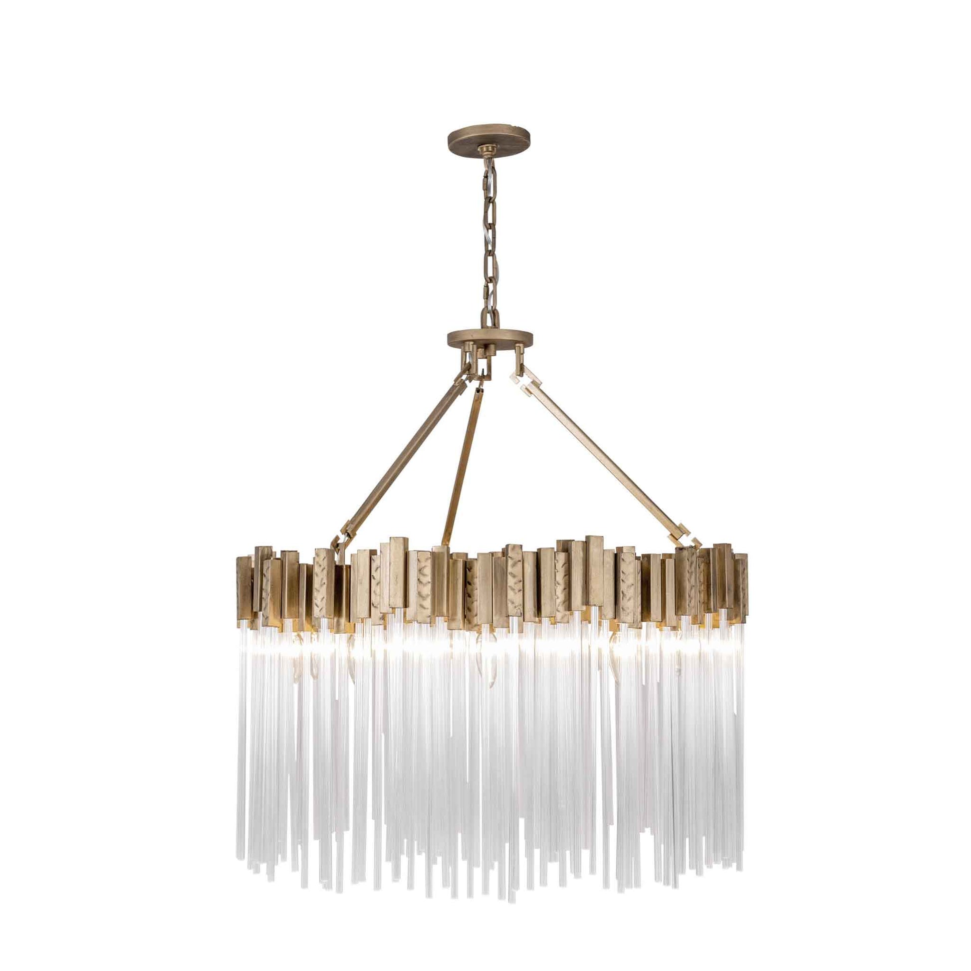 10 light 30 inch havana gold chandelier