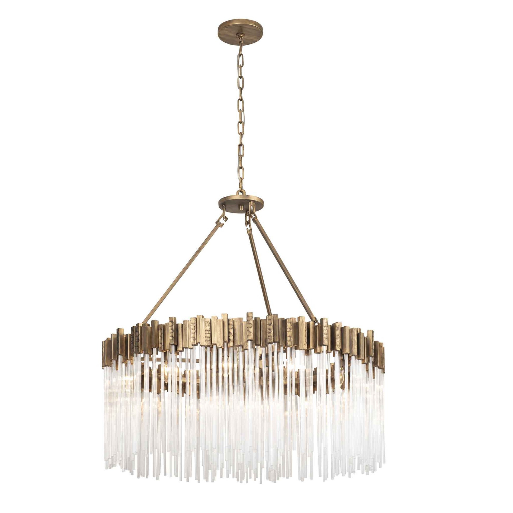 12 light 40 inch havana gold chandelier