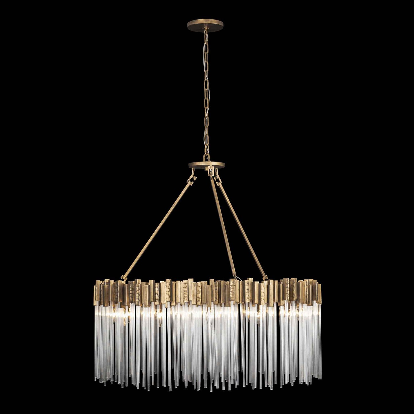 12 light 40 inch havana gold chandelier