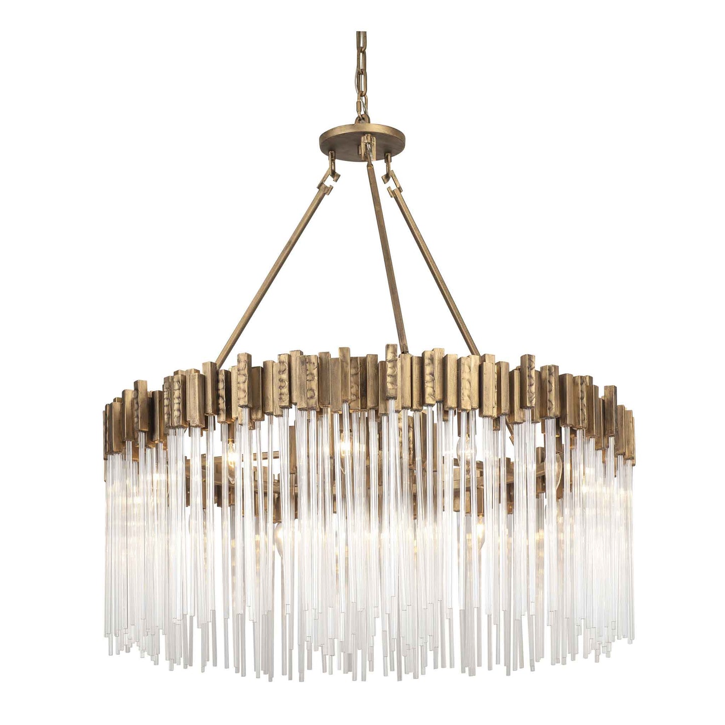 12 light 40 inch havana gold chandelier