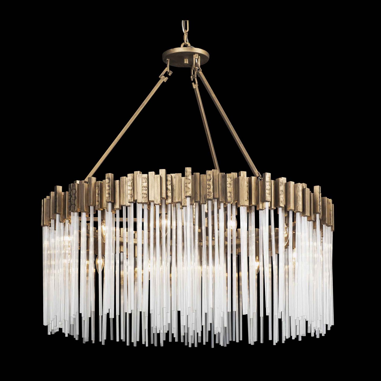 12 light 40 inch havana gold chandelier