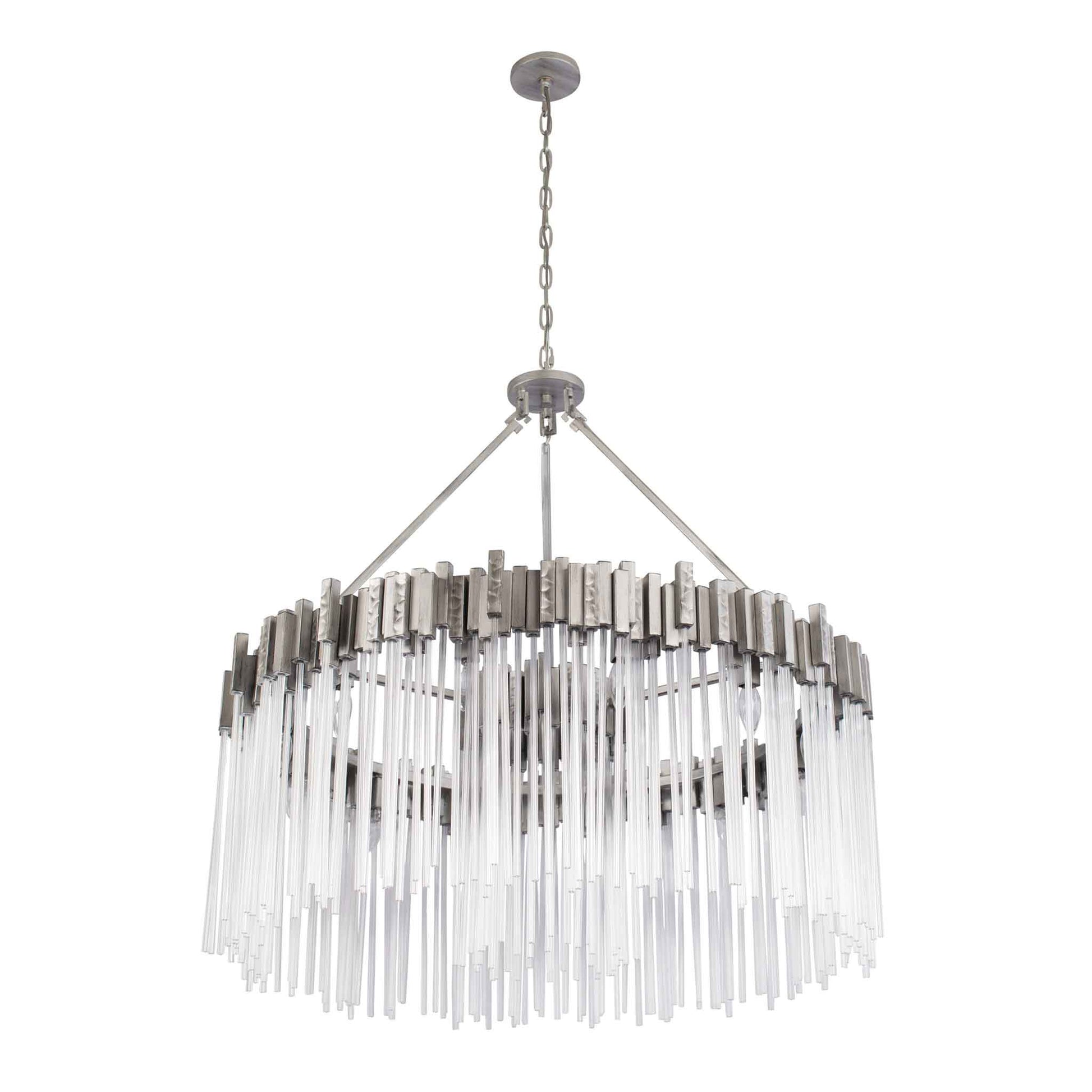 12 light 40 inch rainy night chandelier