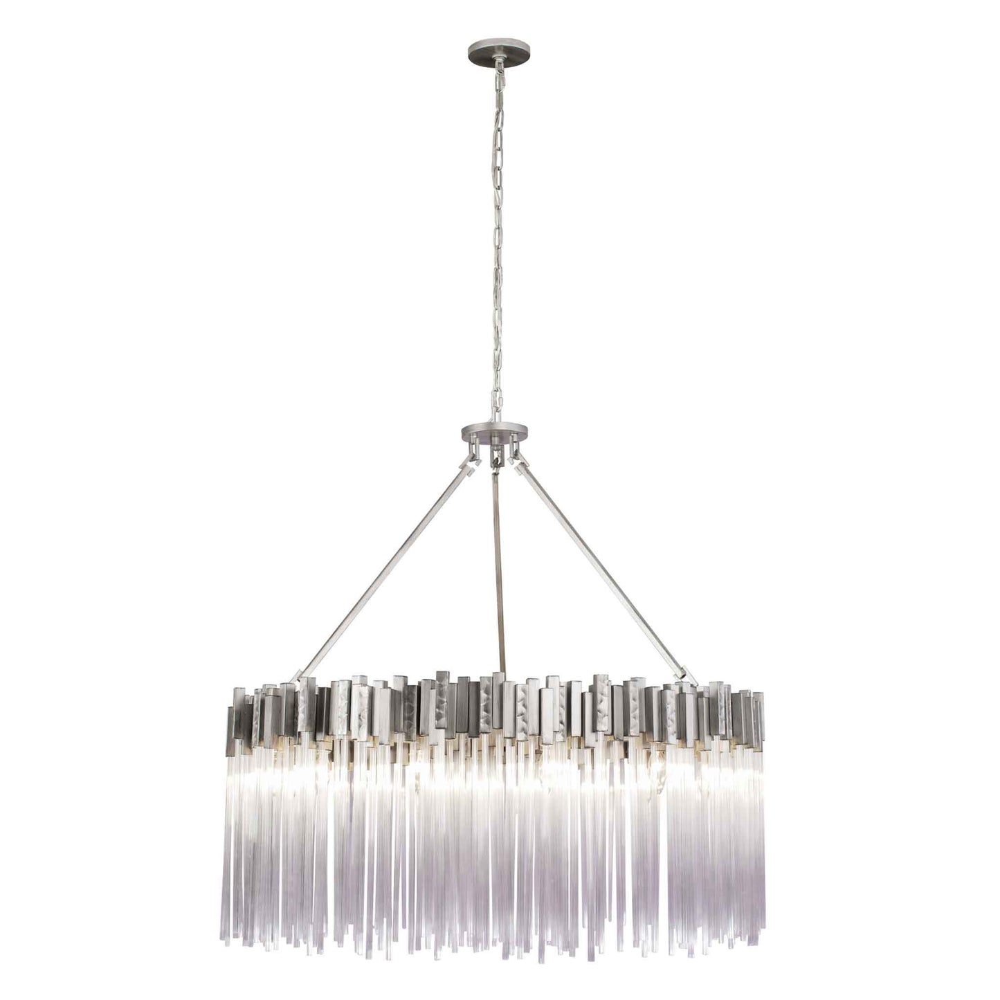 12 light 40 inch rainy night chandelier