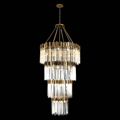 30 light 40 inch 4 tier havana gold chandelier