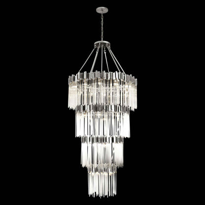 30 light 40 inch 4 tier rainy night chandelier