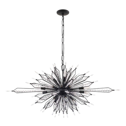 20 light 48 inch carbon pendant