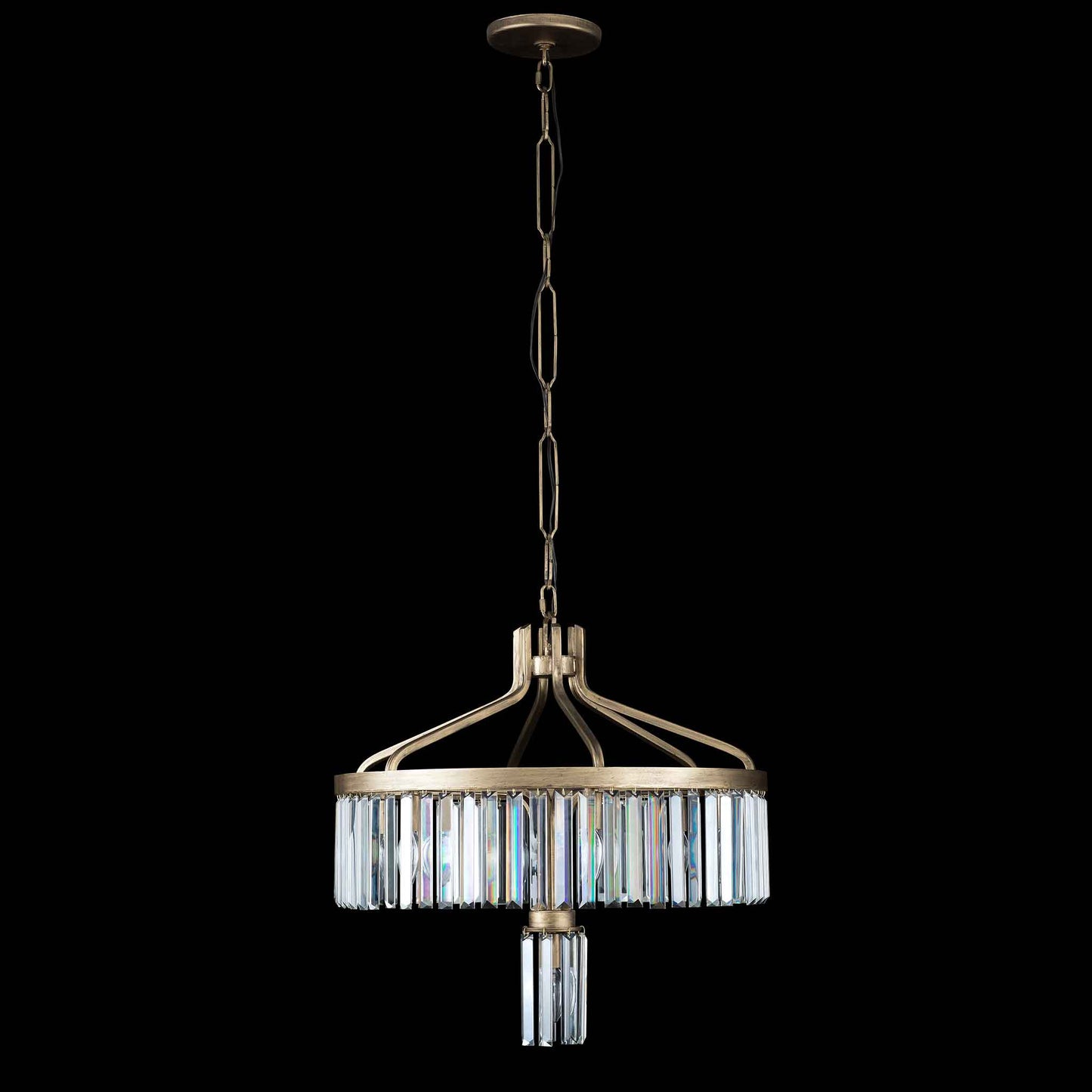 7 light 23 inch havana gold pendant