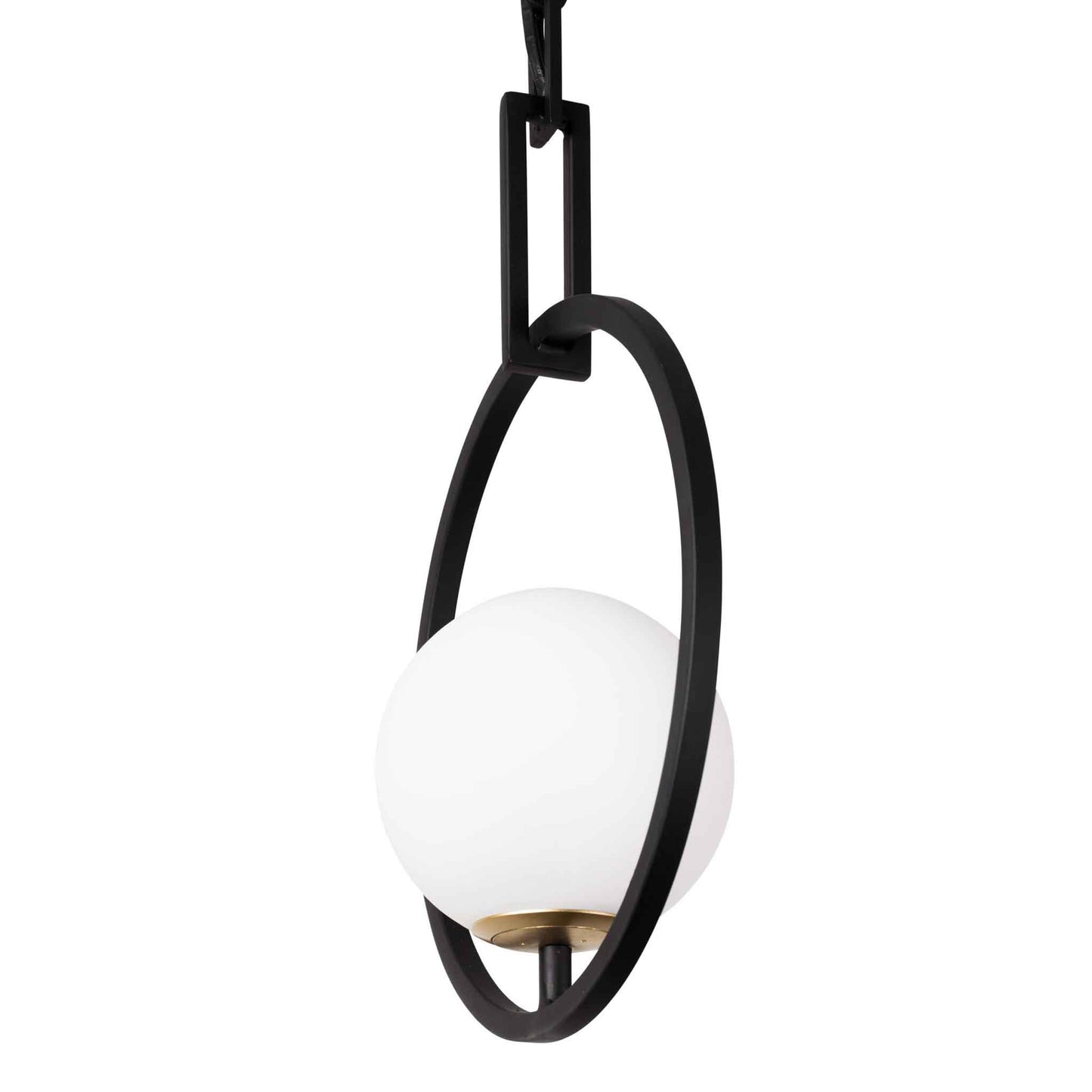 1 light 12 inch black and gold pendant