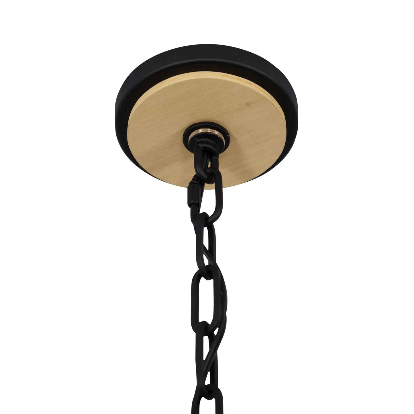 8 light 30 inch black and honey blonde pendant