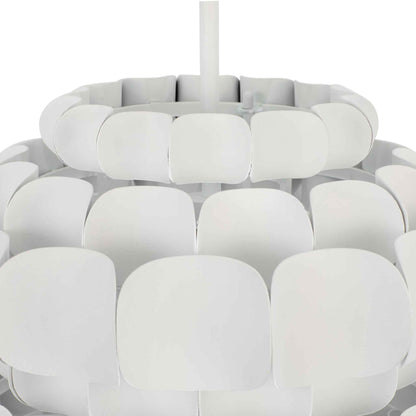 1 light 16 inch matte white pendant