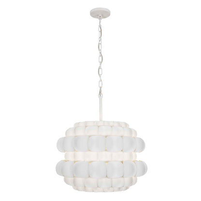 3 light 20 inch matte white pendant