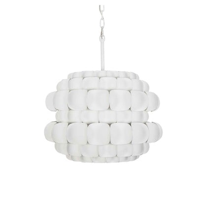 3 light 20 inch matte white pendant