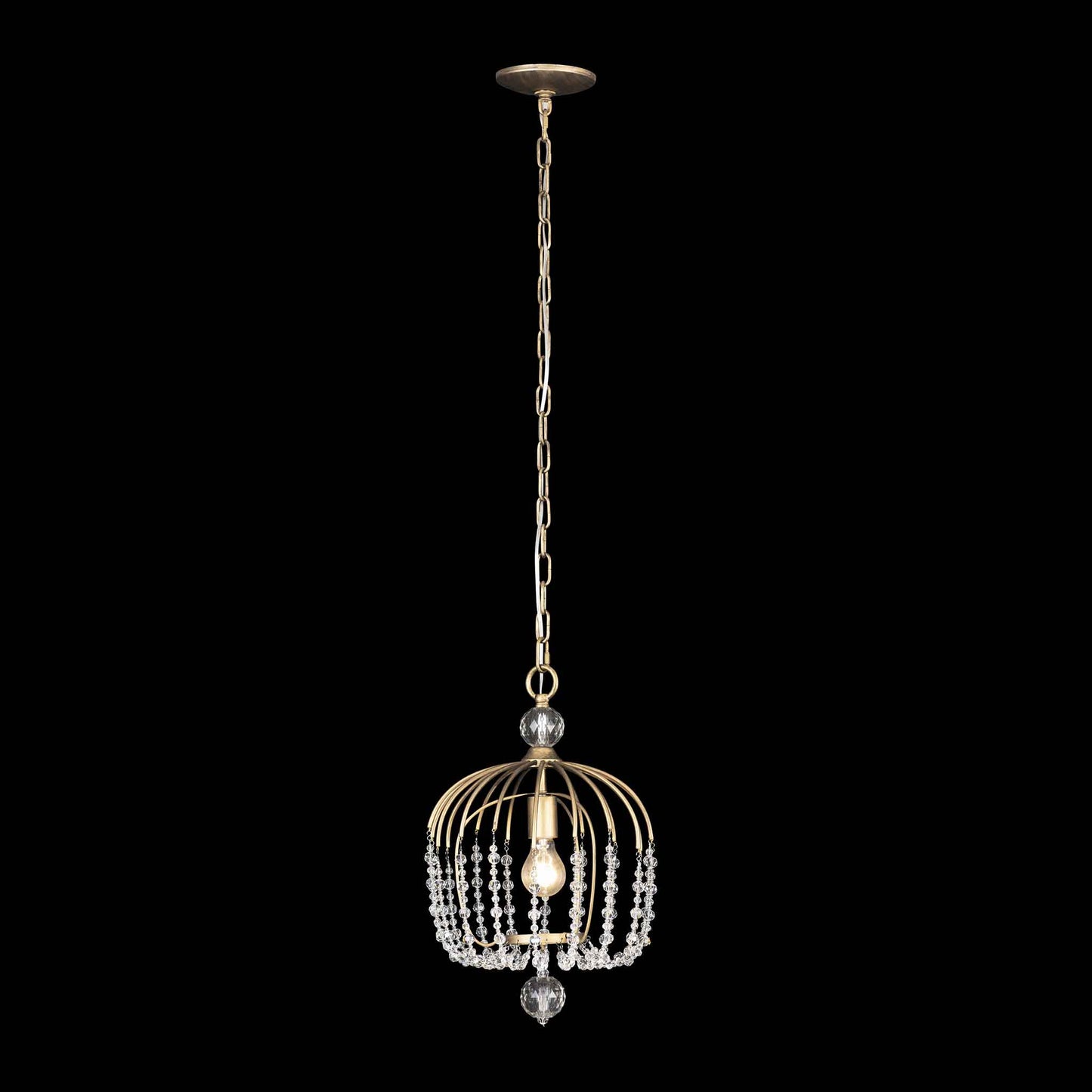 1 light 12 inch havana gold pendant