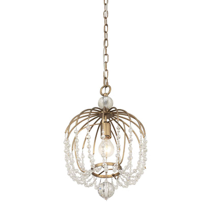 1 light 12 inch havana gold pendant